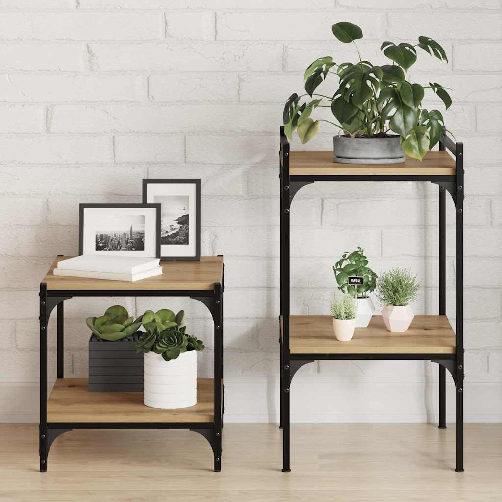 vidaXL Półka na książki 4 pcs Brązowy 40 x 40 x 1,5 cm