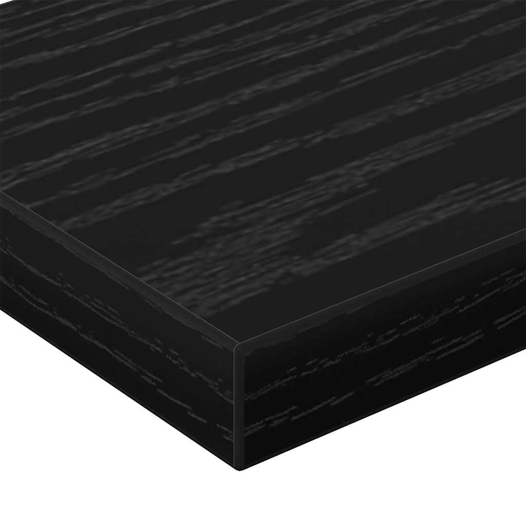 vidaXL Półka na książki 4 pcs Czarny 60 x 10 x 1,5 cm