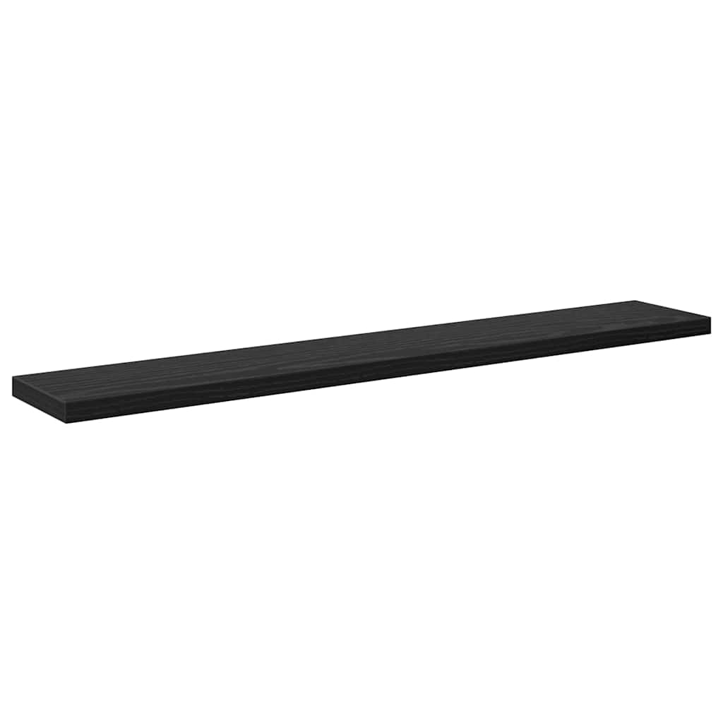 vidaXL Półka na książki 4 pcs Czarny 60 x 10 x 1,5 cm