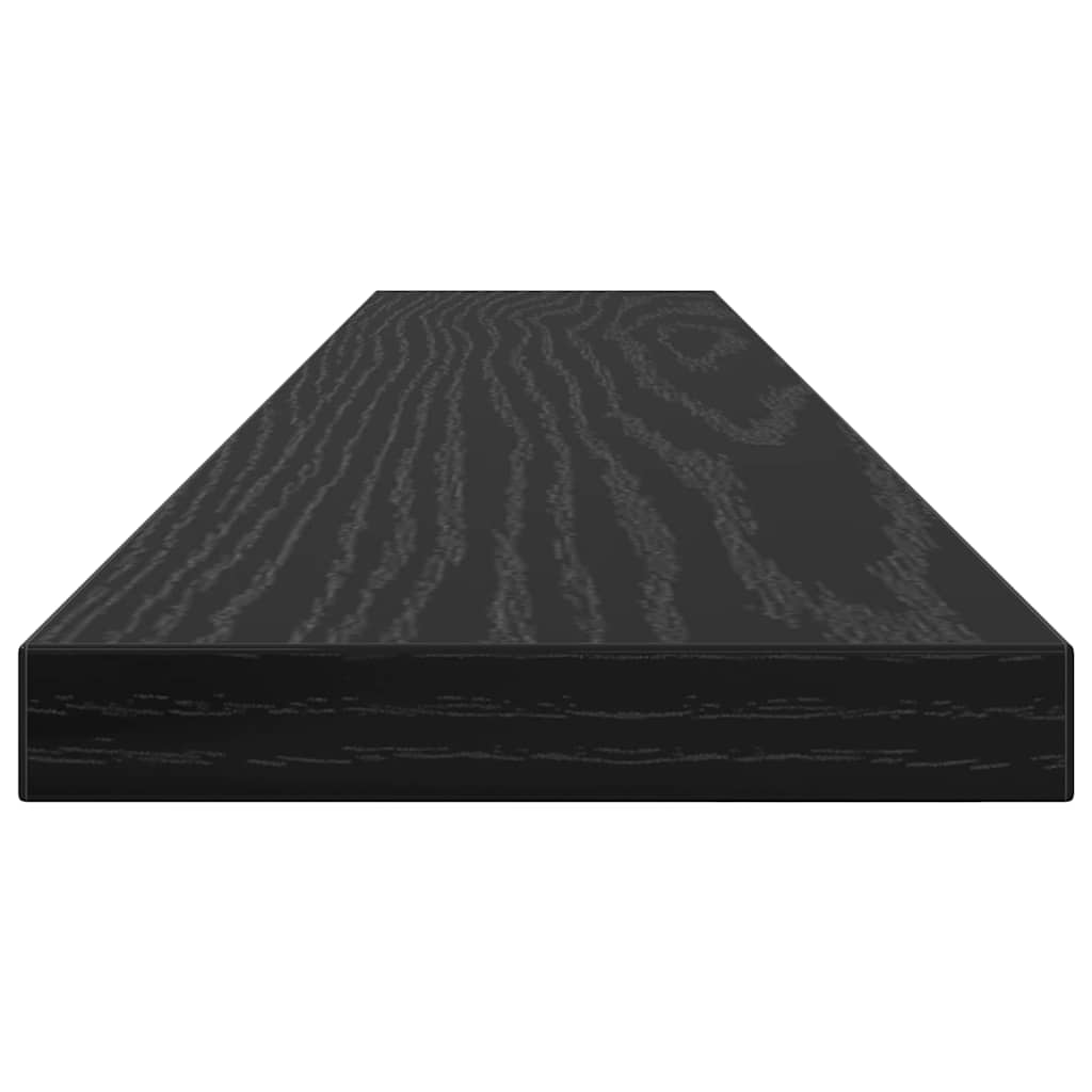 vidaXL Półka na książki 4 pcs Czarny 60 x 10 x 1,5 cm