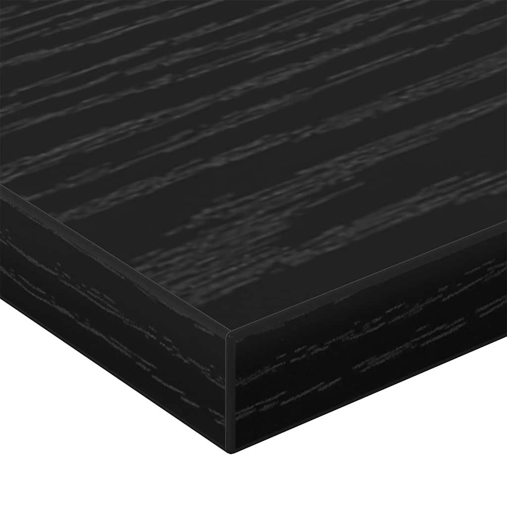 vidaXL Półka na książki 4 pcs Czarny 60 x 20 x 1,5 cm