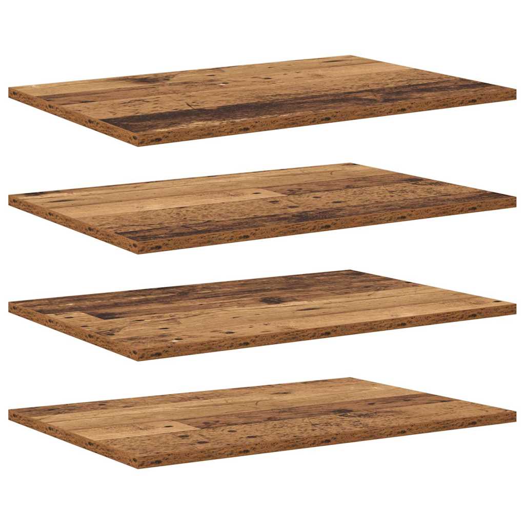 vidaXL Półka na książki 4 pcs Brązowy 60 x 40 x 1,5 cm