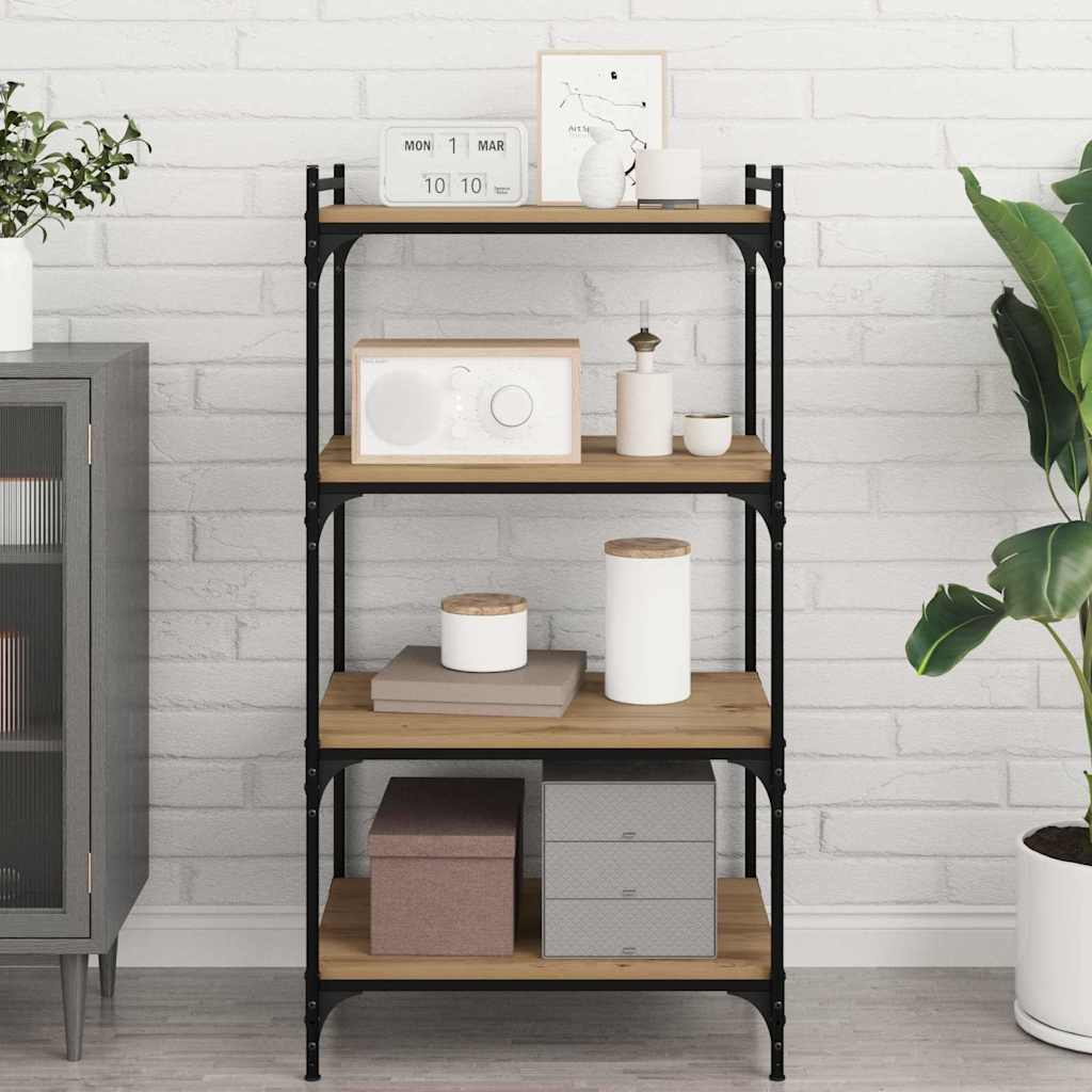 vidaXL Półka na książki 4 pcs Brązowy 60 x 40 x 1,5 cm