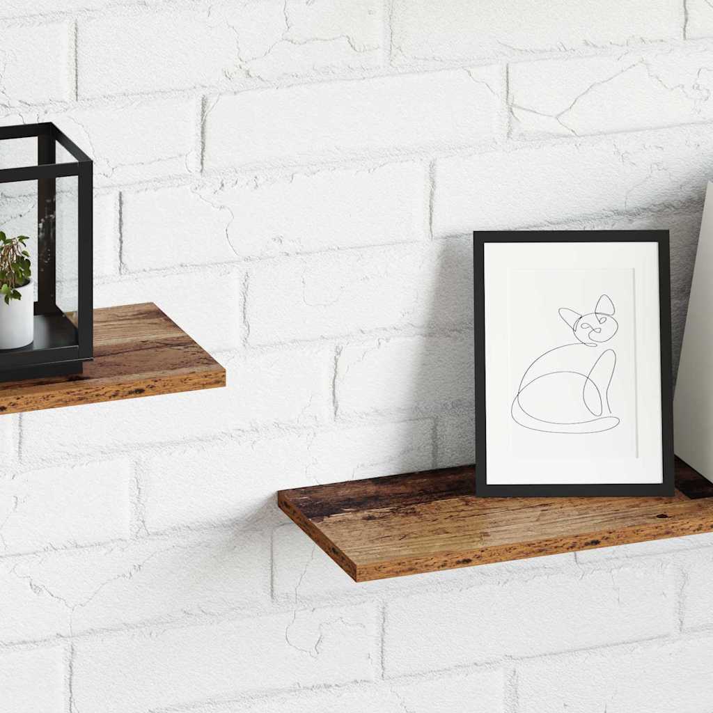 vidaXL Półka na książki 4 pcs Brązowy 80 x 20 x 1,5 cm