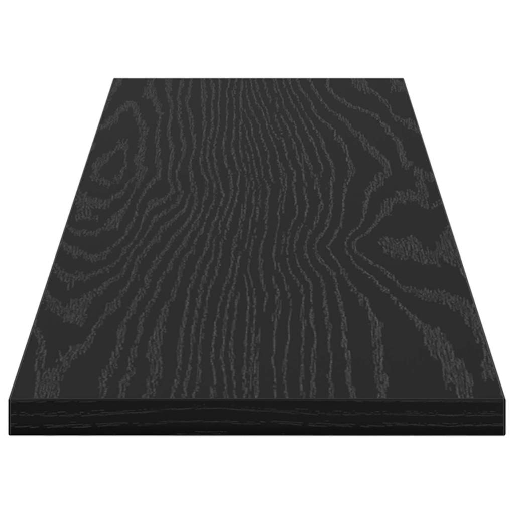vidaXL Półka na książki 4 pcs Czarny 80 x 20 x 1,5 cm