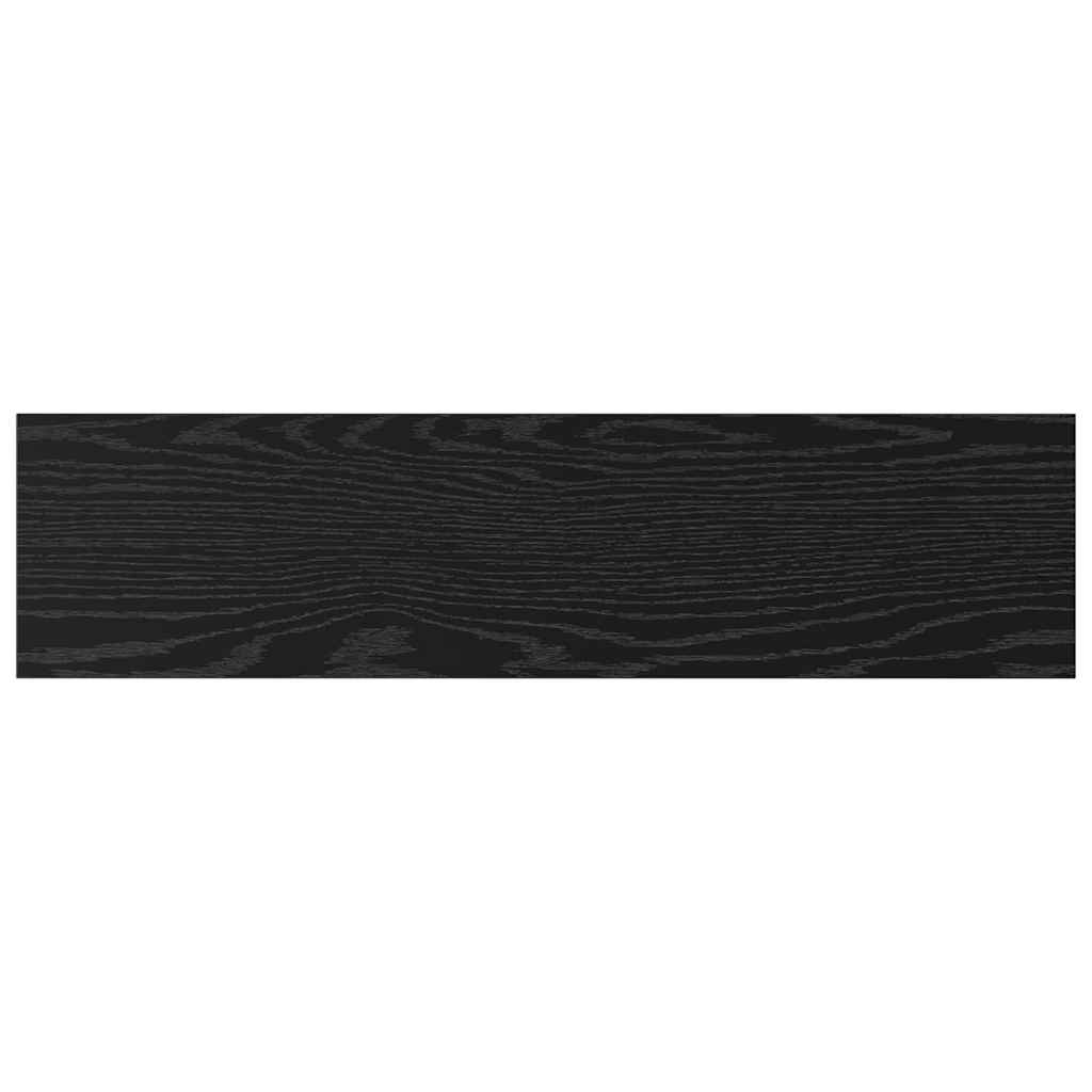 vidaXL Półka na książki 4 pcs Czarny 80 x 20 x 1,5 cm