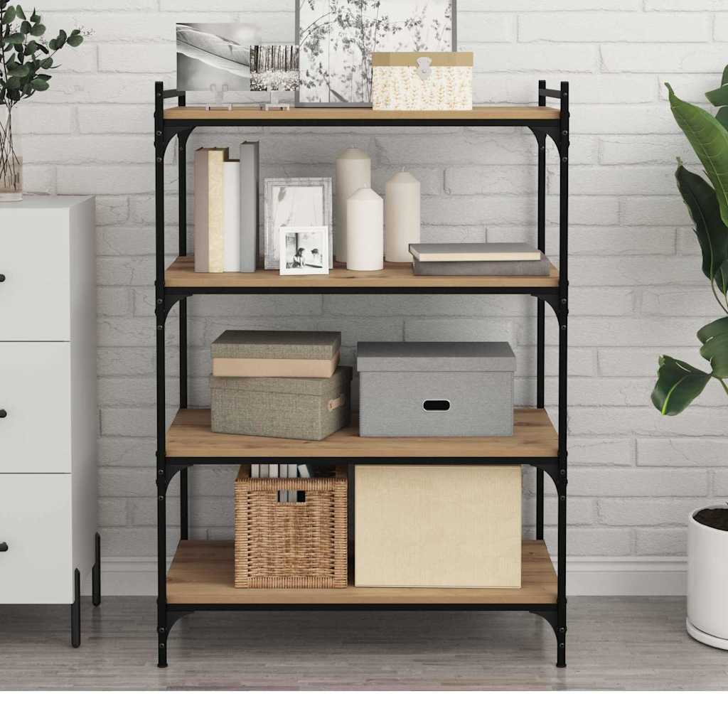 vidaXL Półka na książki 4 pcs Brązowy 80 x 40 x 1,5 cm