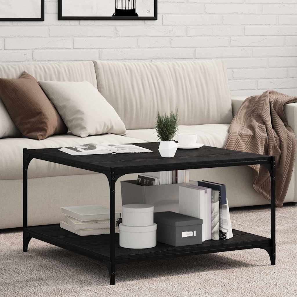 vidaXL Półka na książki 4 pcs Czarny 80 x 40 x 1,5 cm
