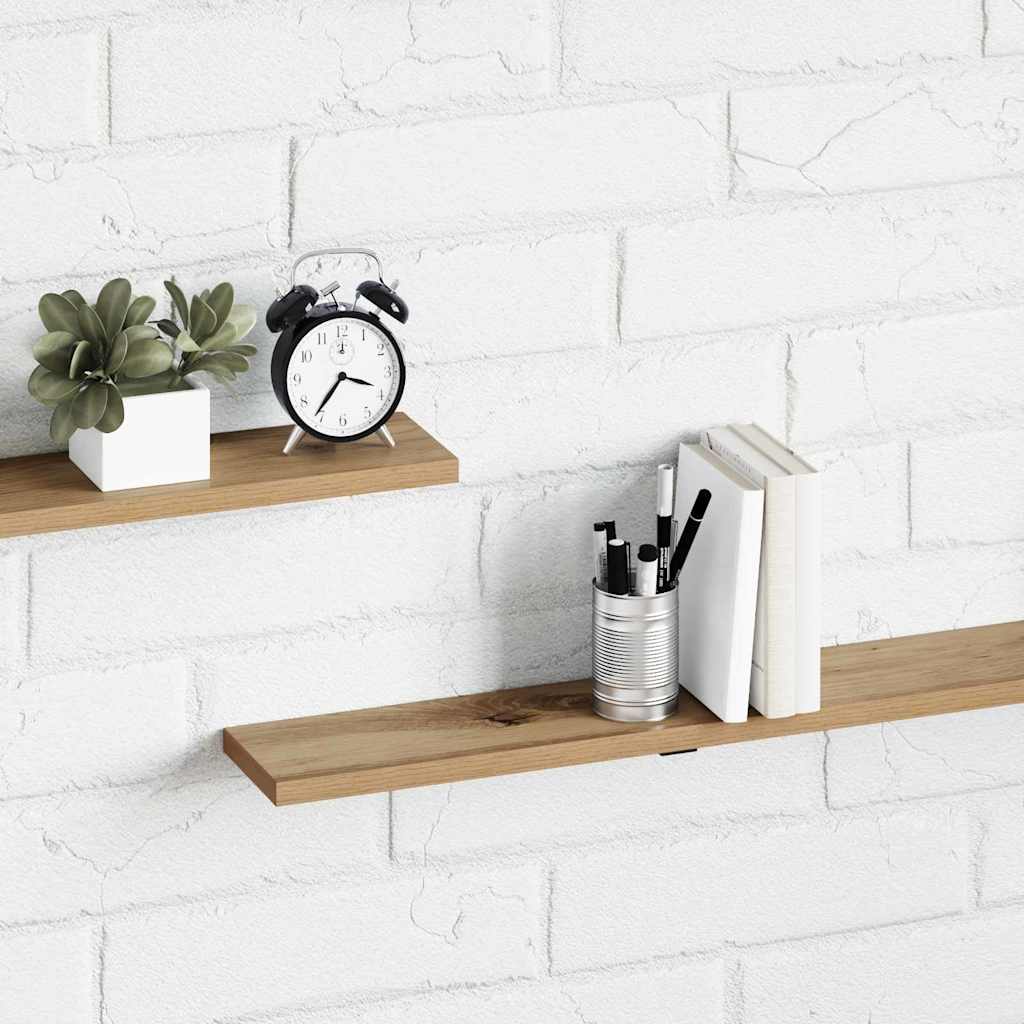 vidaXL Półka na książki 4 pcs Brązowy 100 x 10 x 1,5 cm