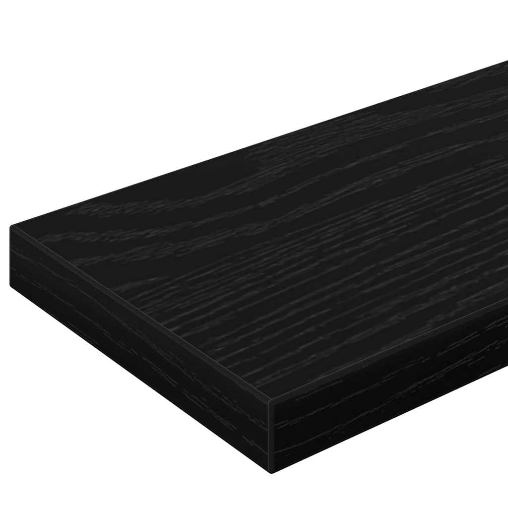 vidaXL Półka na książki 4 pcs Czarny 100 x 10 x 1,5 cm