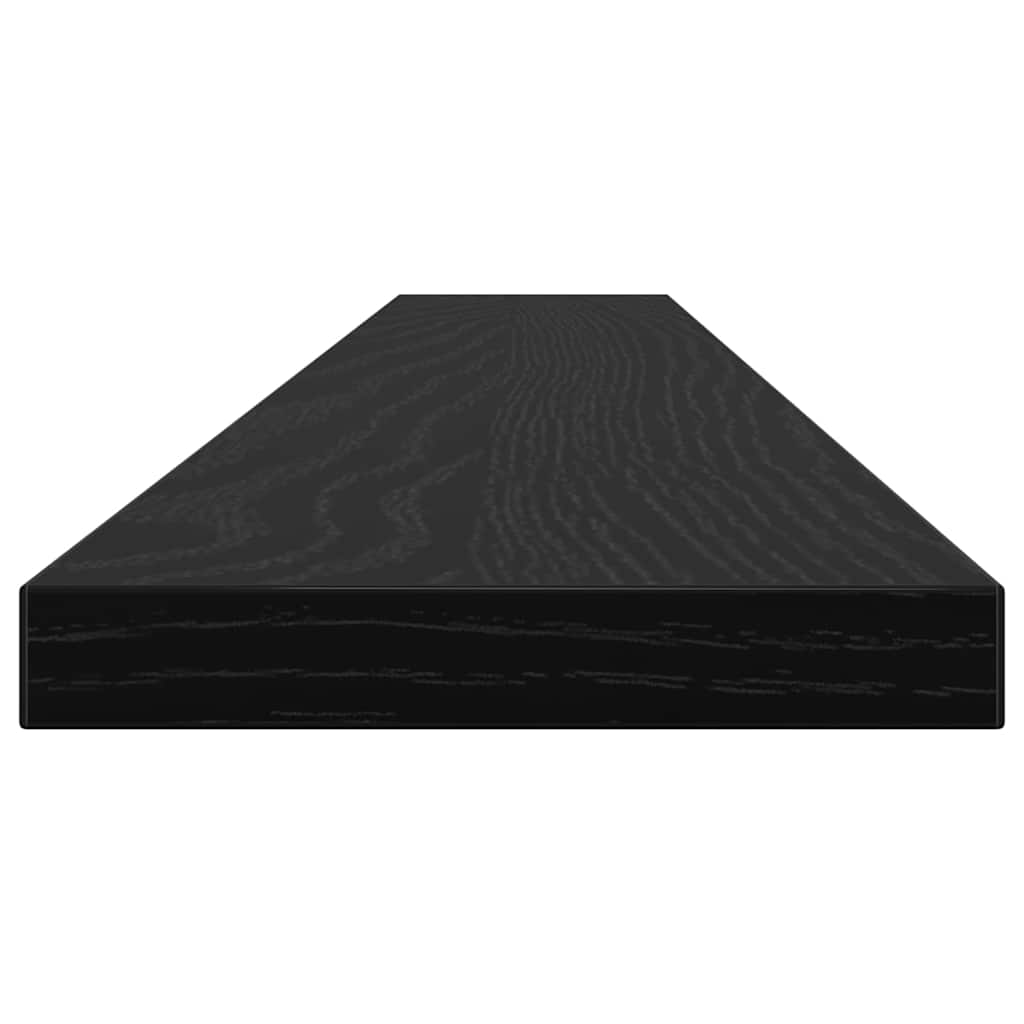 vidaXL Półka na książki 4 pcs Czarny 100 x 10 x 1,5 cm