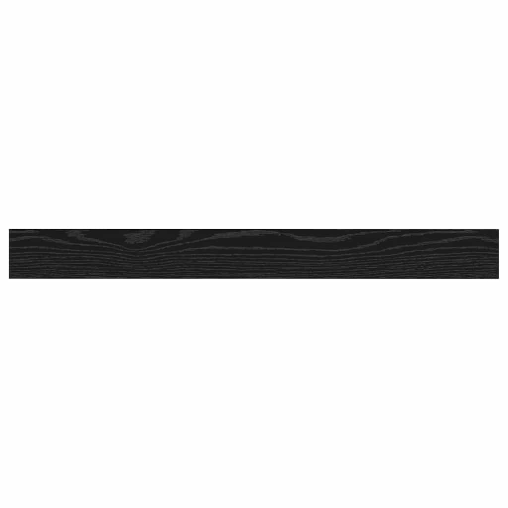 vidaXL Półka na książki 4 pcs Czarny 100 x 10 x 1,5 cm