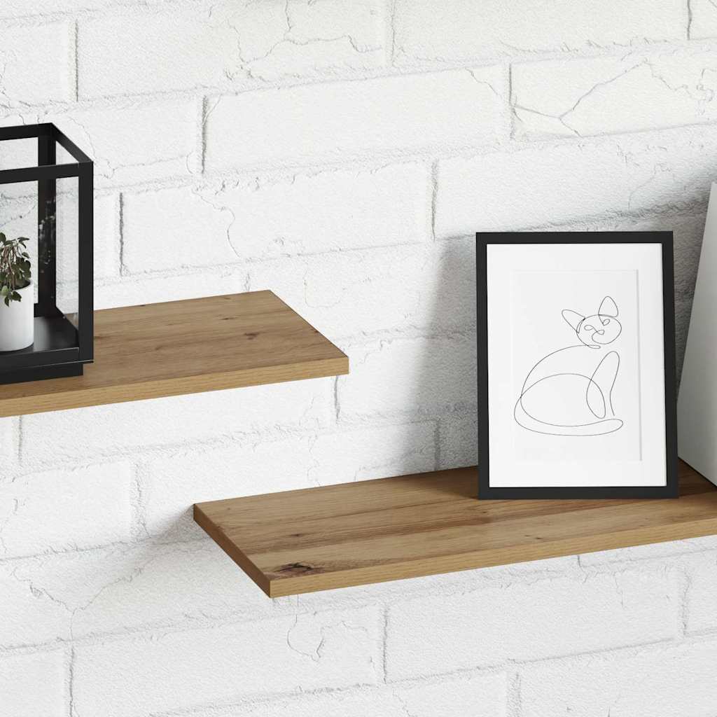 vidaXL Półka na książki 4 pcs Brązowy 100 x 20 x 1,5 cm