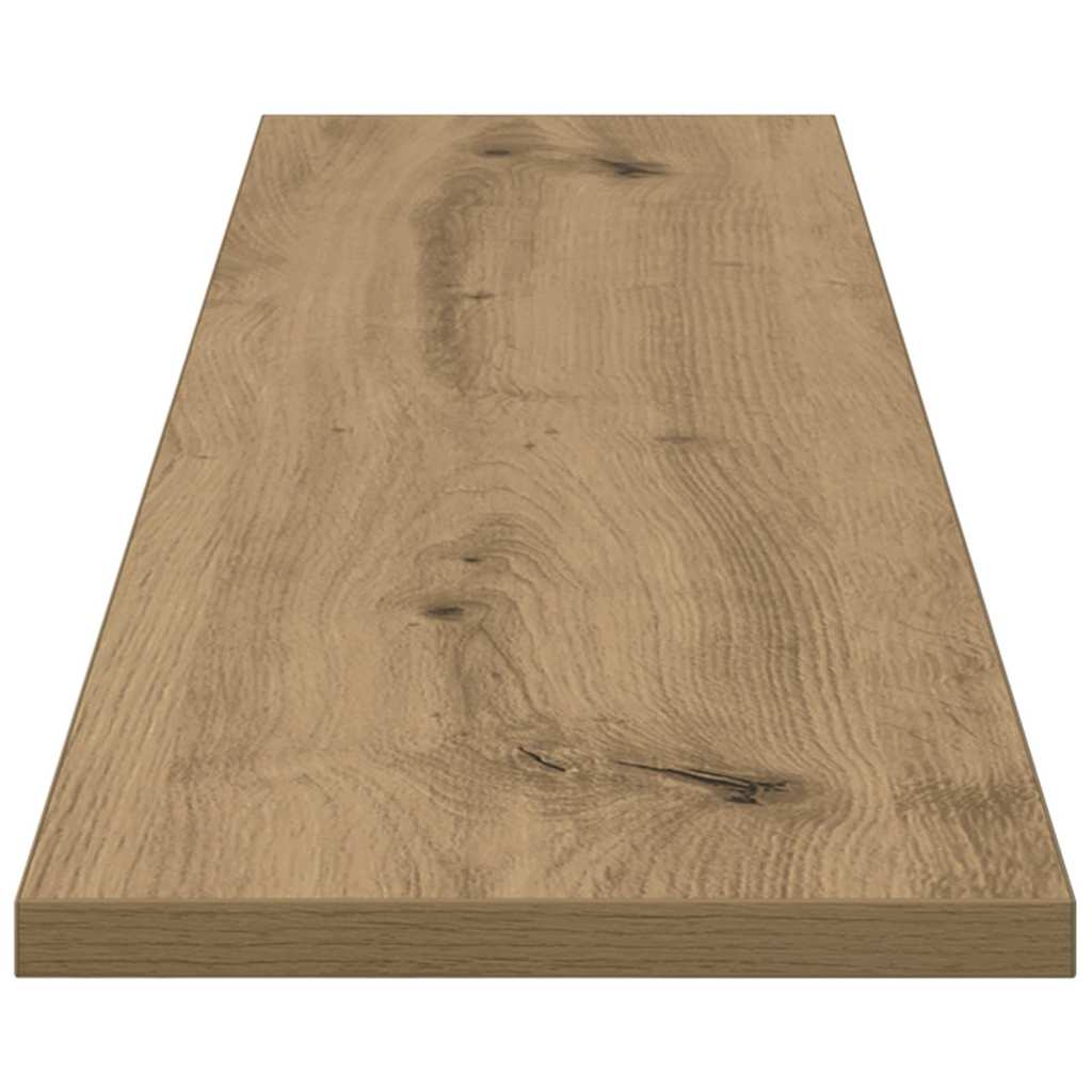 vidaXL Półka na książki 4 pcs Brązowy 100 x 20 x 1,5 cm