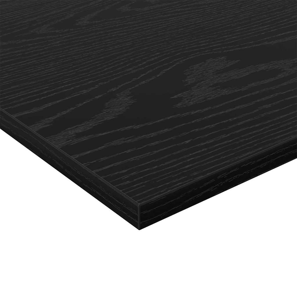 vidaXL Półka na książki 4 pcs Czarny 100 x 20 x 1,5 cm
