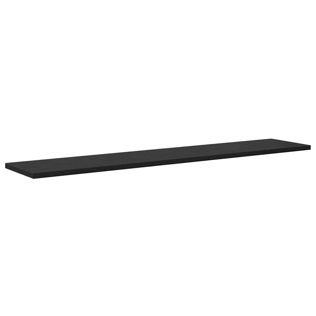 vidaXL Półka na książki 4 pcs Czarny 100 x 20 x 1,5 cm