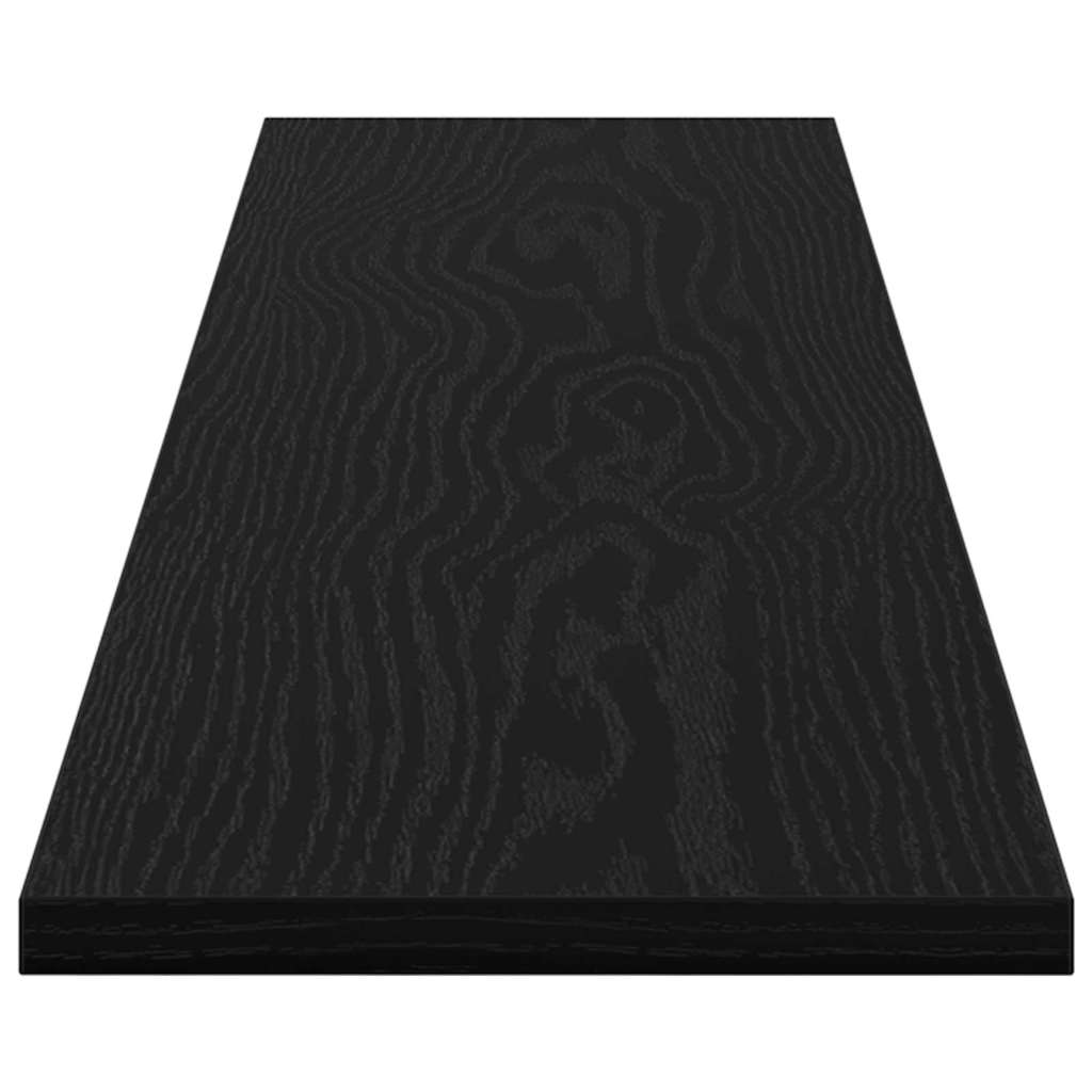vidaXL Półka na książki 4 pcs Czarny 100 x 20 x 1,5 cm
