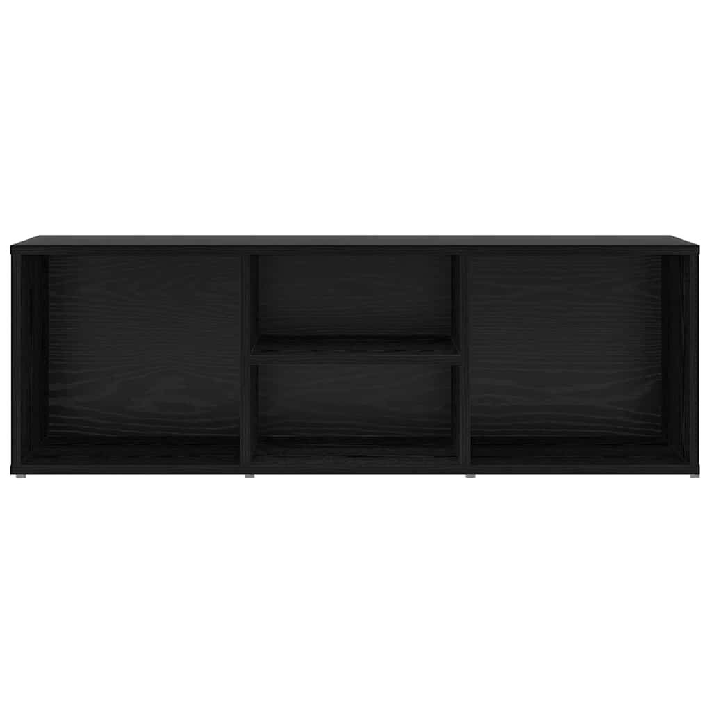 vidaXL Ławka na buty z półką Czarny Dąb 102 x 35 x 35 cm