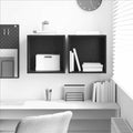 vidaXL Szafka ścienna z półką 2 pcs Czarny Dąb 37 x 37 x 37 cm