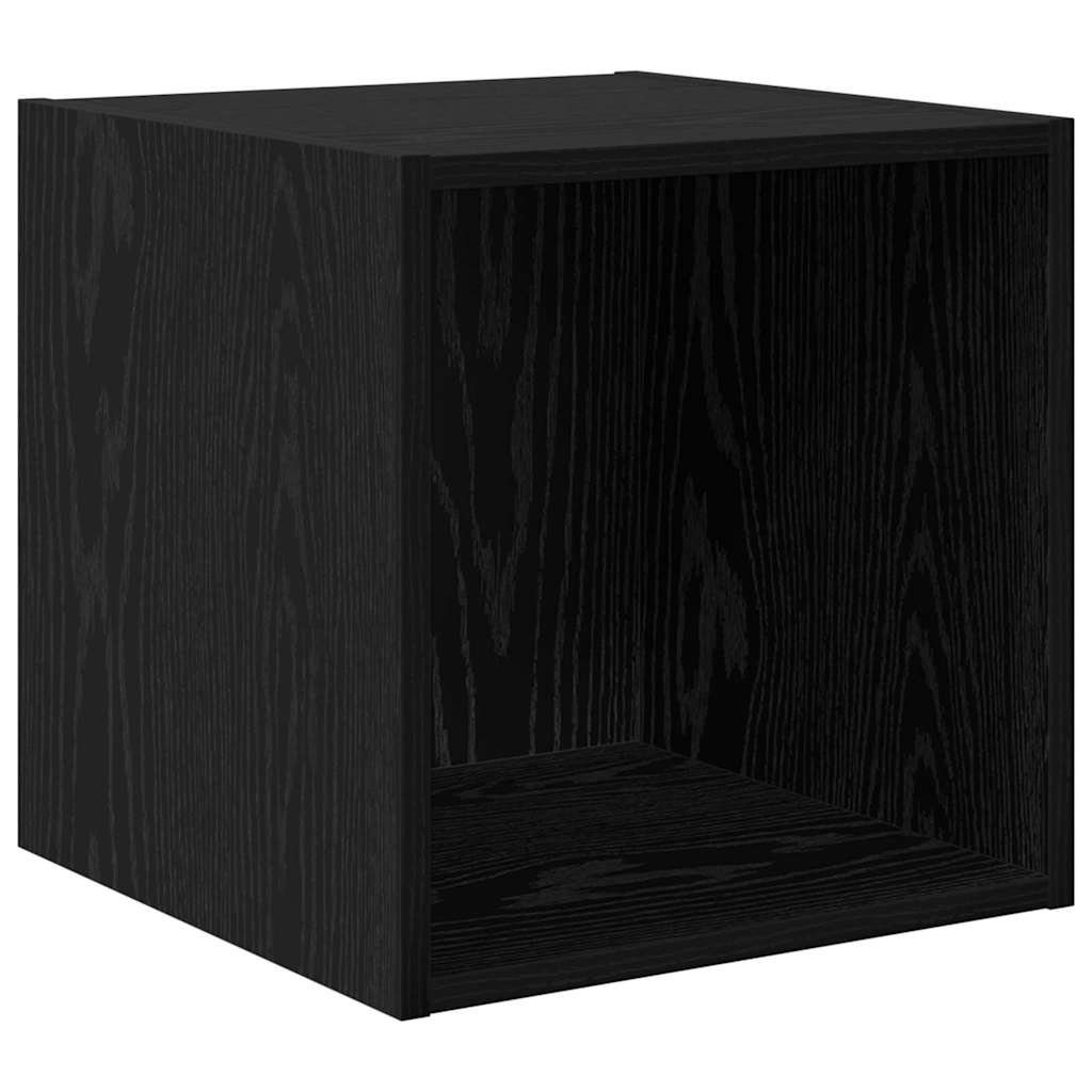 vidaXL Szafka ścienna z półką 2 pcs Czarny Dąb 37 x 37 x 37 cm
