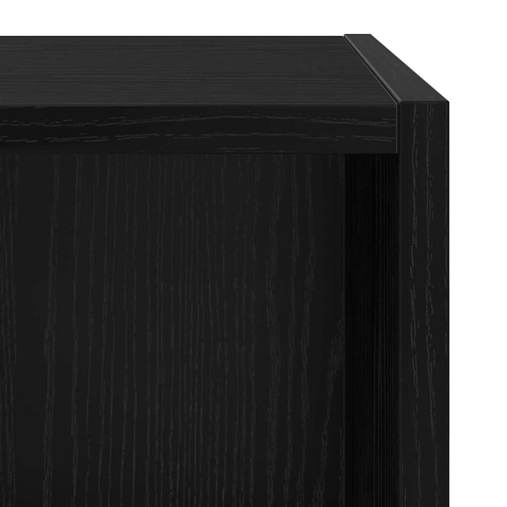 vidaXL Zestaw szafek RTV Czarny Dąb 37 x 37 x 72 cm