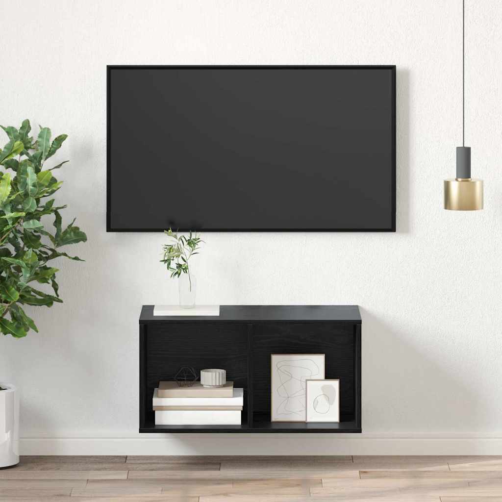 vidaXL Zestaw szafek RTV Czarny Dąb 37 x 37 x 72 cm