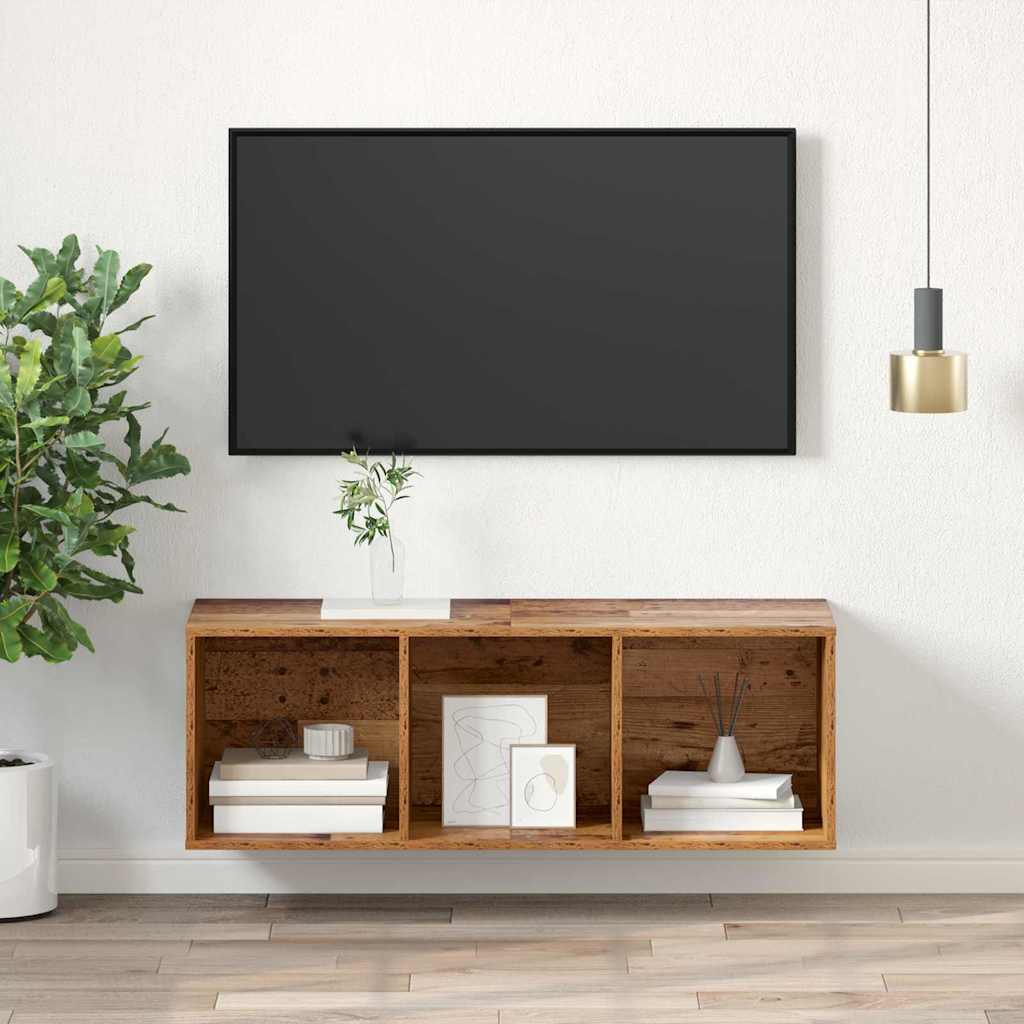 vidaXL Zestaw szafek RTV Stare drewno 37 x 37 x 107 cm