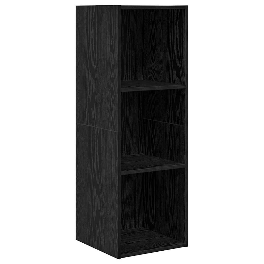 vidaXL Zestaw szafek RTV Czarny Dąb 37 x 37 x 107 cm