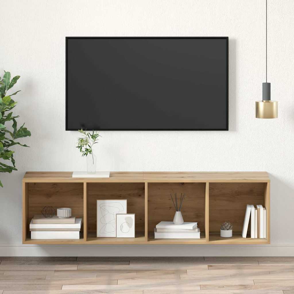 vidaXL Zestaw szafek RTV Dąb rzemieślniczy 37 x 37 x 142,5 cm