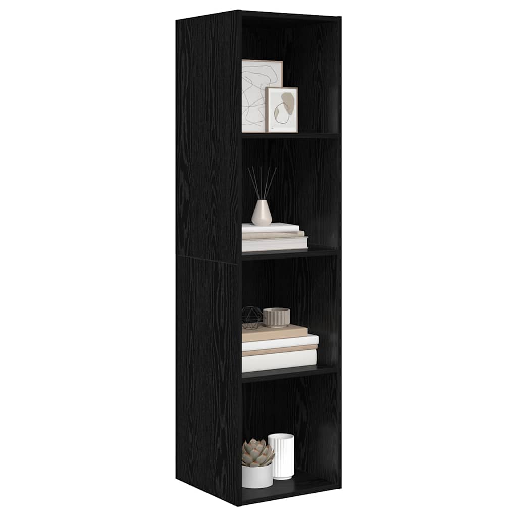 vidaXL Zestaw szafek RTV Czarny Dąb 37 x 37 x 142,5 cm