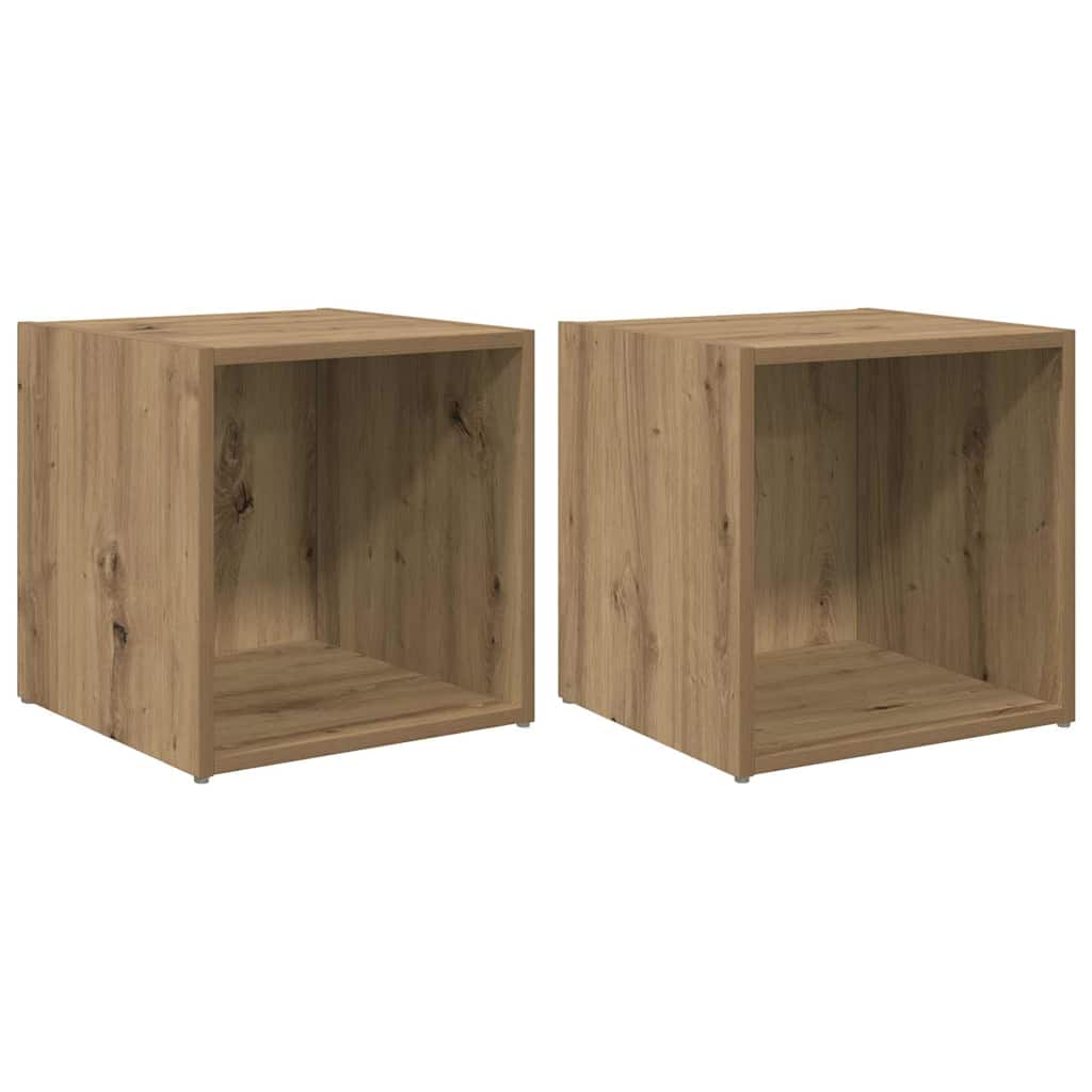vidaXL Zestaw szafek RTV 2 pcs Dąb rzemieślniczy 37 x 35 x 37,5 cm