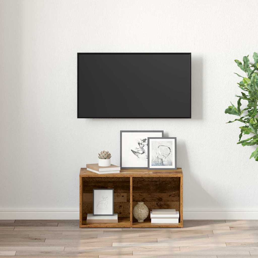 vidaXL Zestaw szafek RTV Montowane na ścianie Brązowy 72 x 35 x 37 cm