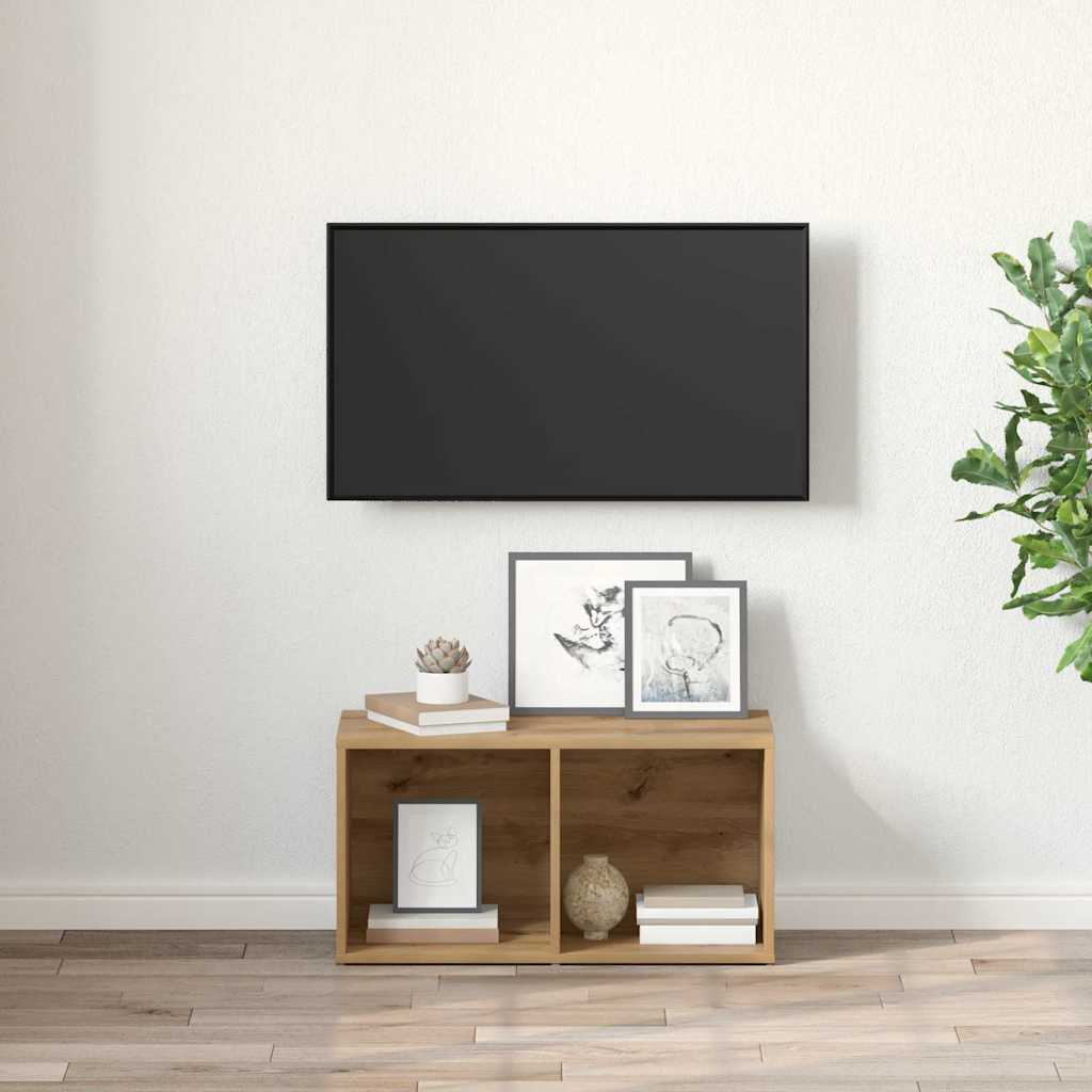 vidaXL Zestaw szafek RTV Montowane na ścianie Brązowy 72 x 35 x 37 cm