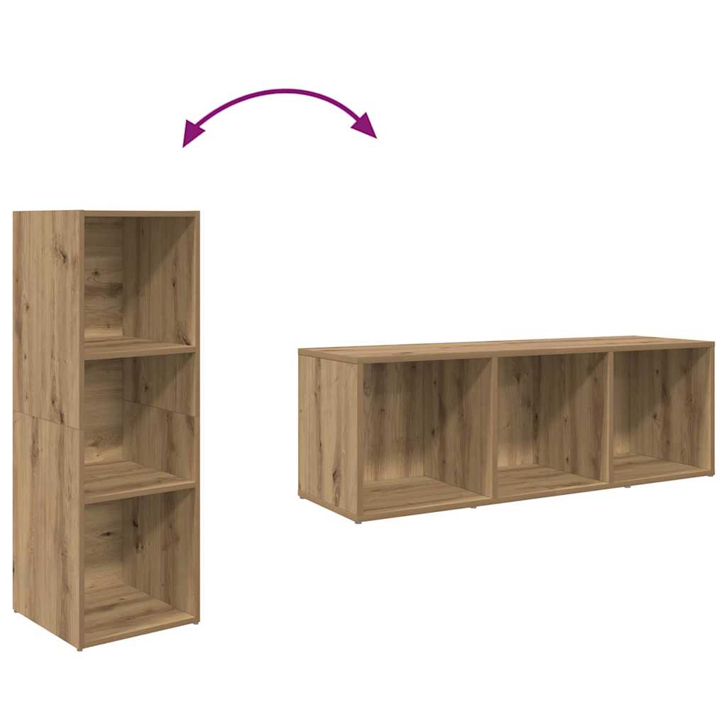 vidaXL Zestaw szafek RTV Montowane na ścianie Brązowy 72 x 35 x 37 cm