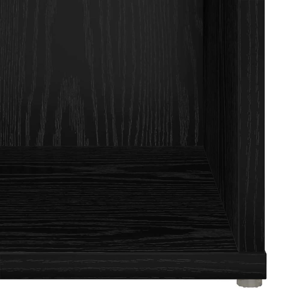 vidaXL Zestaw szafek RTV Montowane na ścianie Czarny 72 x 35 x 37 cm