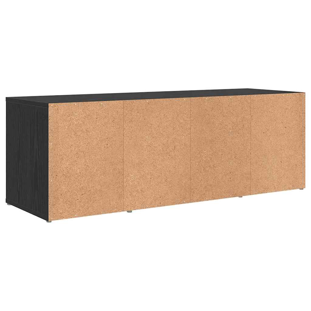 vidaXL Zestaw szafek RTV Montowane na ścianie Czarny 72 x 35 x 37 cm