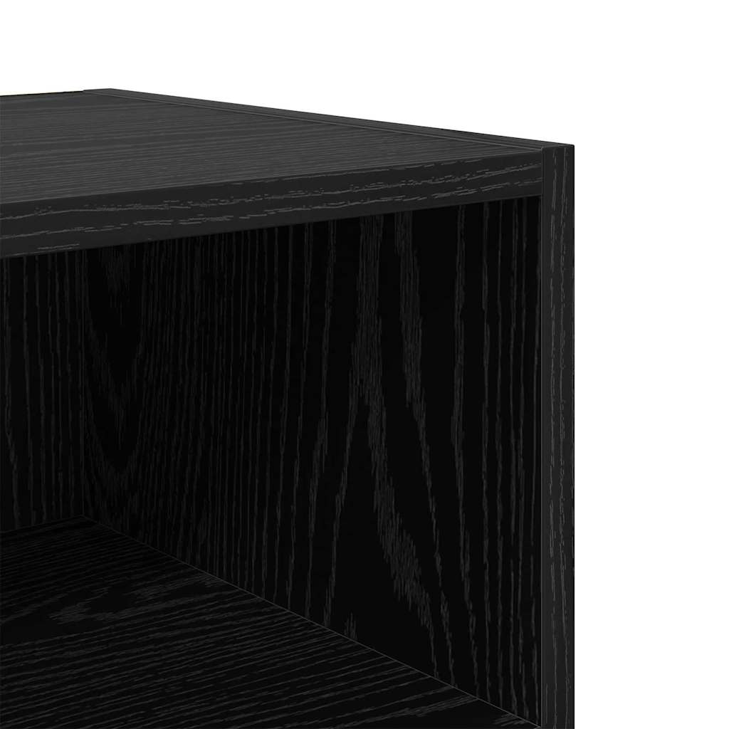 vidaXL Szafka Nocna Czarny Dąb 40 x 30 x 50 cm Materiał drewnopochodny