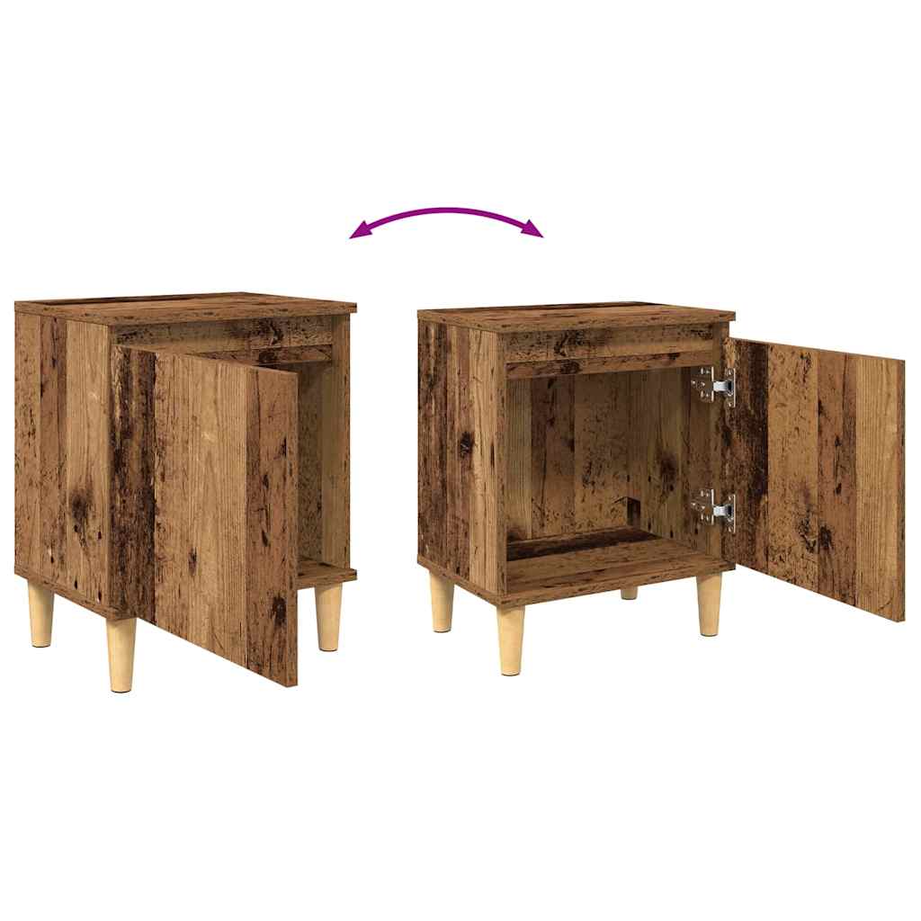 vidaXL Szafka Nocna Stare drewno 40 x 30 x 50 cm