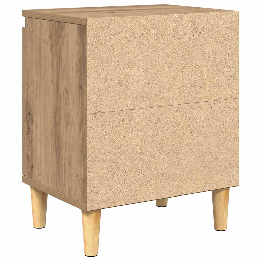 vidaXL Szafka Nocna Dąb rzemieślniczy 40 x 30 x 50 cm