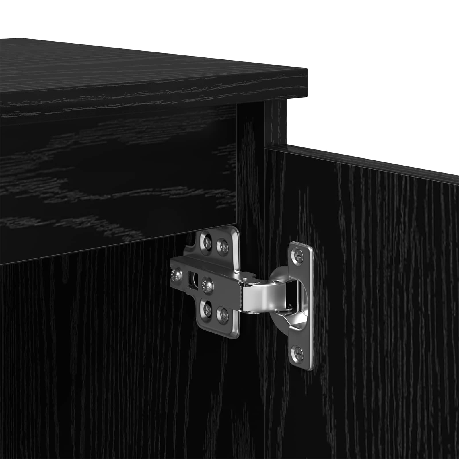 vidaXL Szafka Nocna Czarny Dąb 40 x 30 x 50 cm Materiał drewnopochodny