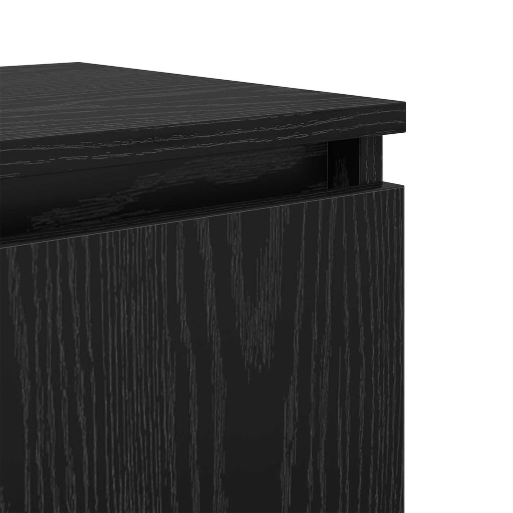 vidaXL Szafka Nocna Czarny Dąb 40 x 30 x 50 cm Materiał drewnopochodny