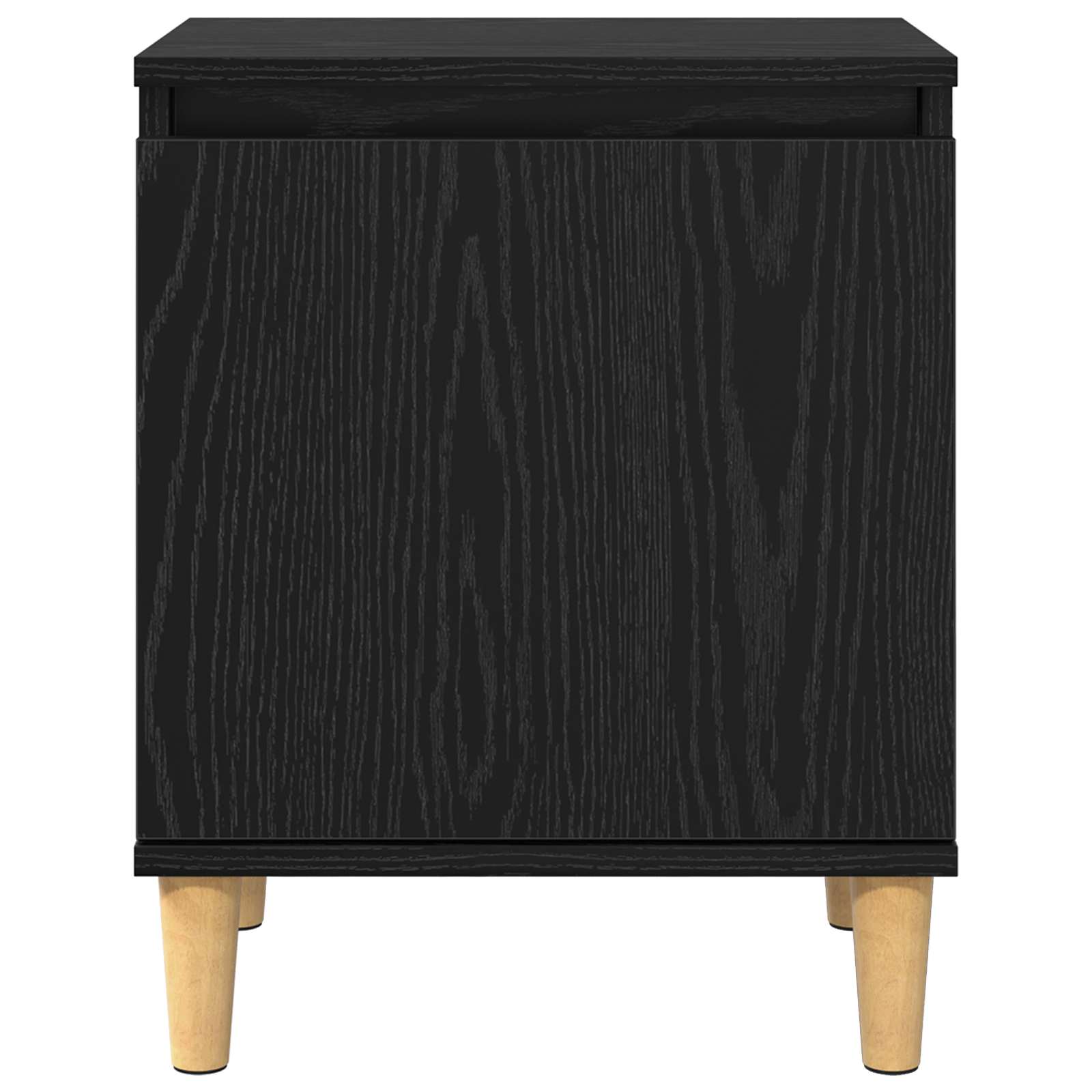 vidaXL Szafka Nocna Czarny Dąb 40 x 30 x 50 cm Materiał drewnopochodny