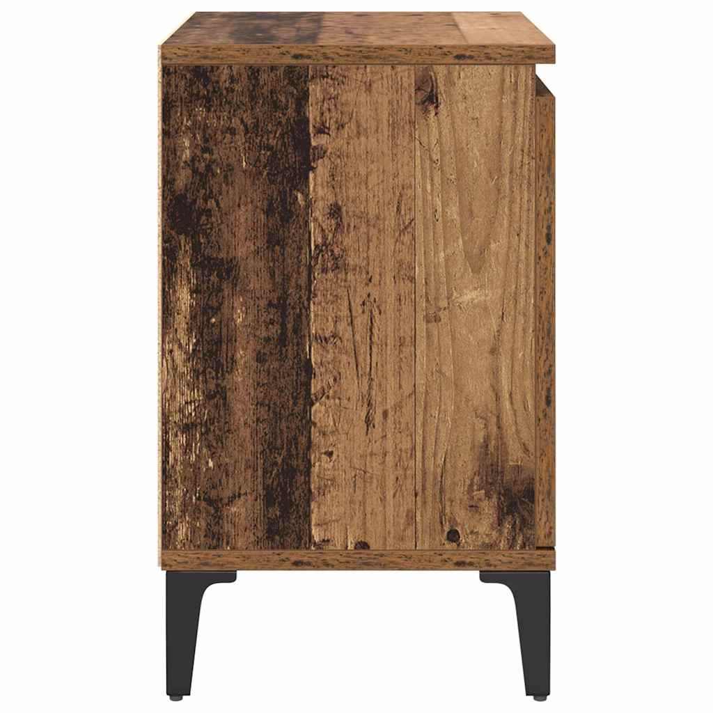 vidaXL Szafka Nocna Stare drewno 40 x 30 x 50 cm