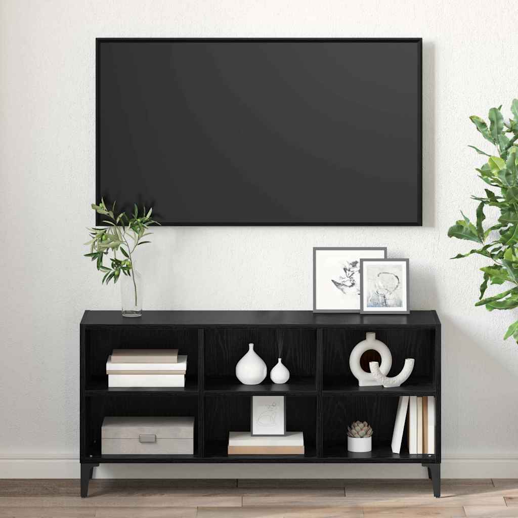 vidaXL Zestaw szafek RTV Czarny 103,5 x 30 x 50 cm Drewno inżynieryjne