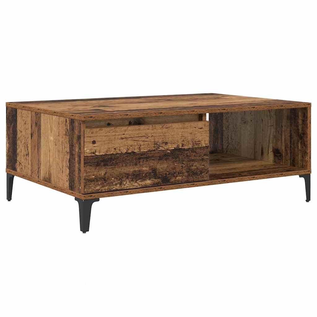 vidaXL Stolik kawowy Stare drewno 90 x 60 x 35 cm