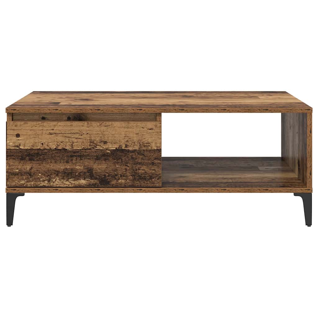 vidaXL Stolik kawowy Stare drewno 90 x 60 x 35 cm