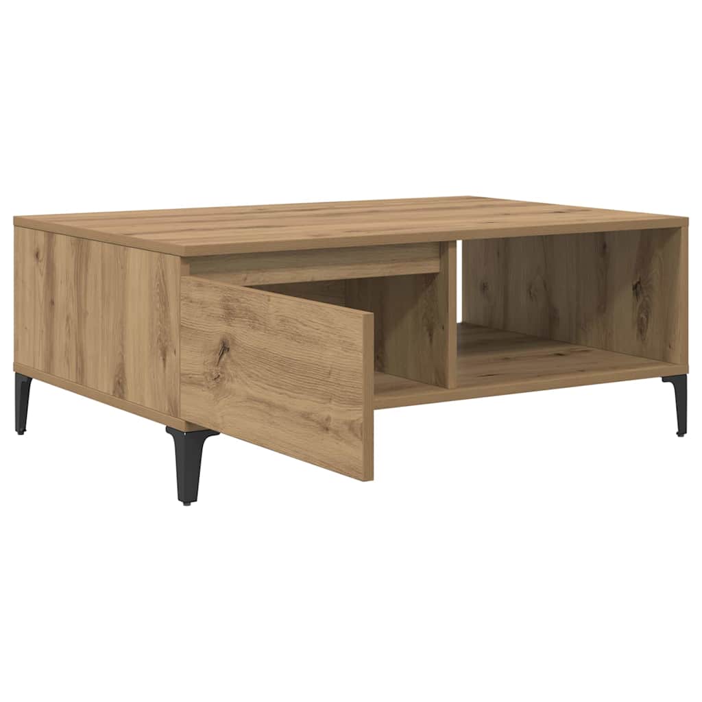 vidaXL Stolik kawowy dąb artisan 90 x 60 x 35 cm