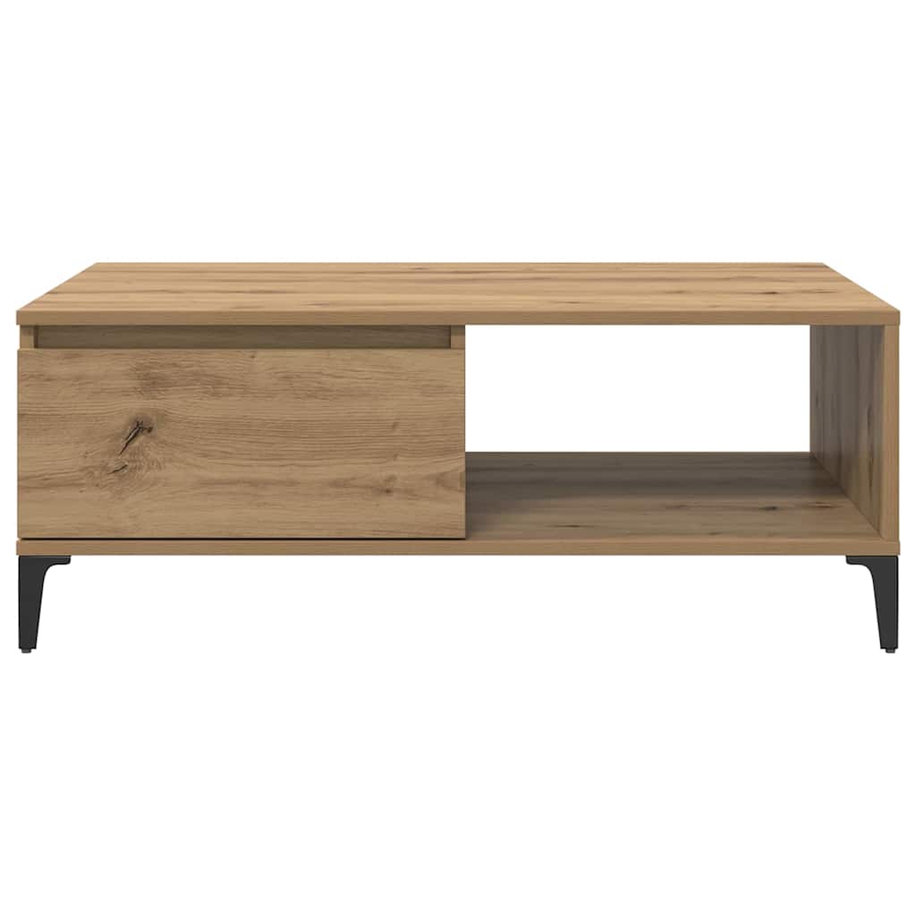 vidaXL Stolik kawowy dąb artisan 90 x 60 x 35 cm