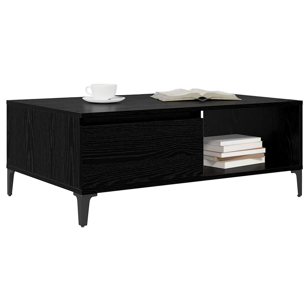 vidaXL Stolik kawowy Czarny dąb 90 x 60 x 35 cm