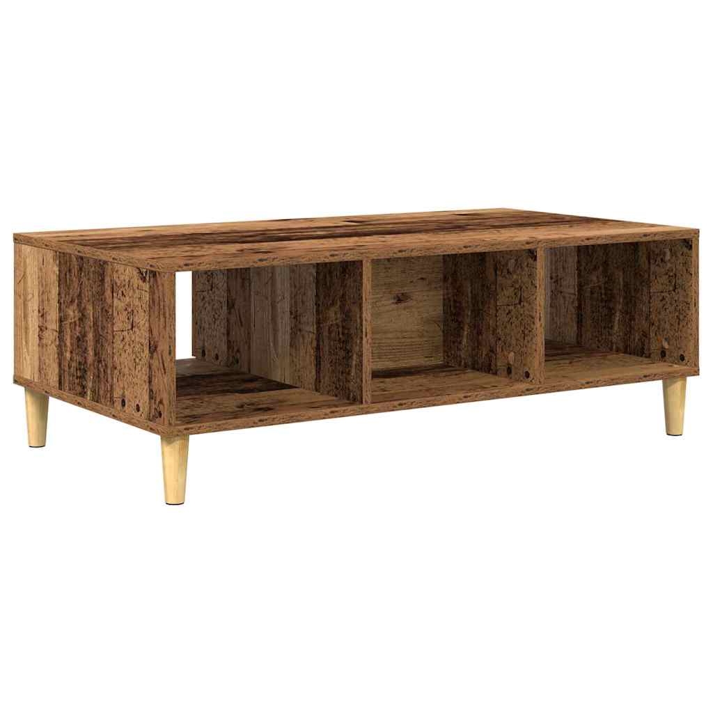 vidaXL Stolik kawowy Stare drewno 102 x 55 x 35 cm